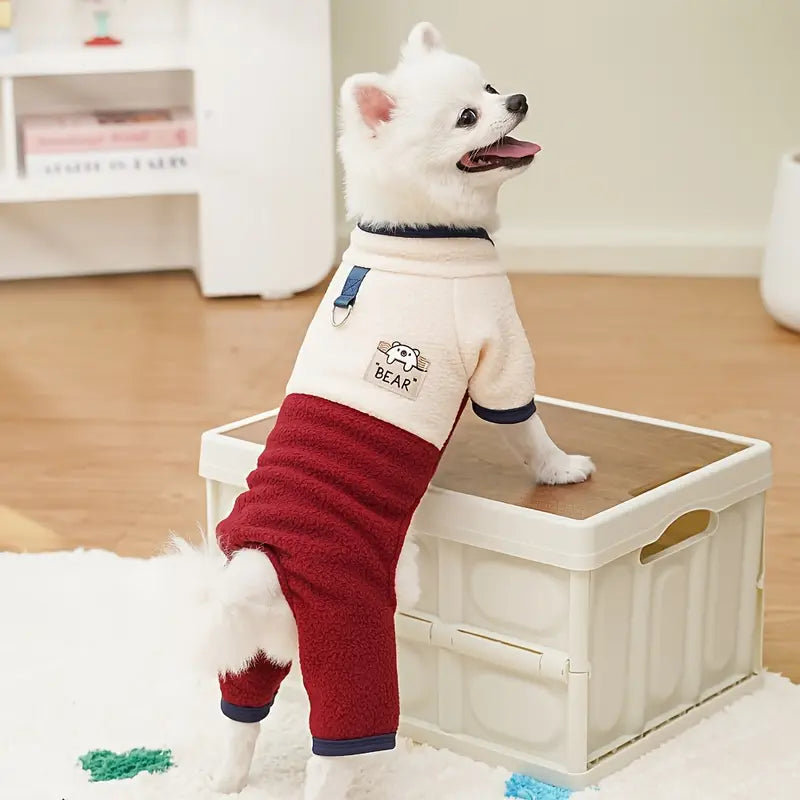 Cozy Plush Dog Vest for Large Breeds